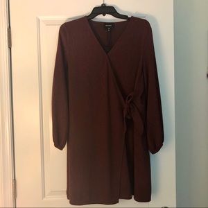 Burgundy Wrap Dress NWT